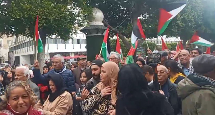 العاصمة: مسيرة حاشدة احتفاء باليوم العالمي للتضامن مع الشعب الفلسطيني