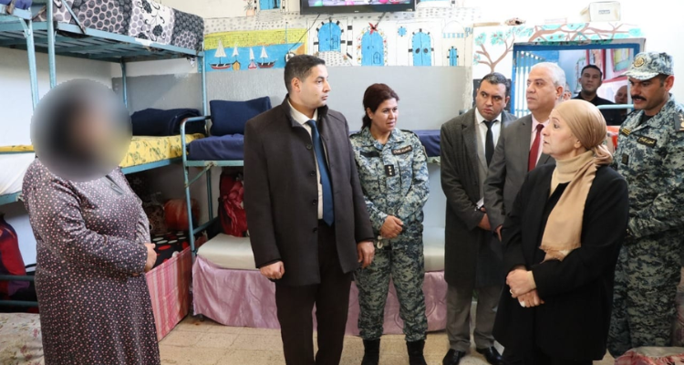 ليلى جفّال تعاين ظروف ايداع المساجين في السجن المدني بجندوبة