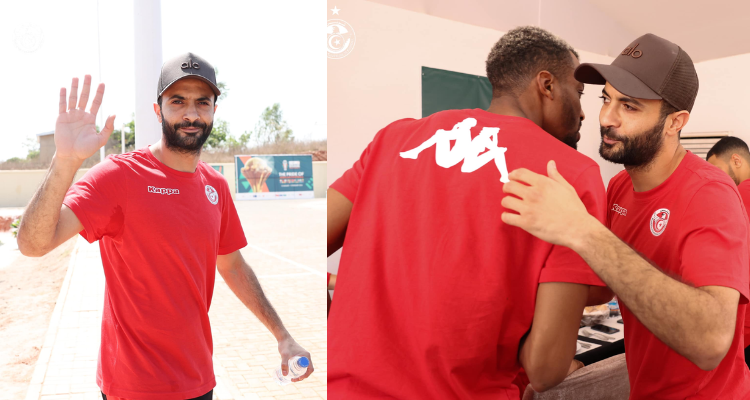 طه ياسين الخنيسي يغادر مقر اقامة المنتخب التونسي بكورهوغو