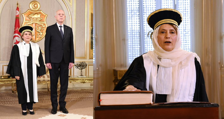 نرجس السلامي تؤدي اليمين أمام رئيس الدولة