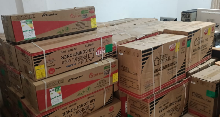 القيروان : حجز كمية من المكيفات الهوائية المهربة