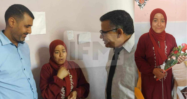 معتمد السند يتحوّل الى منزل أم الـ4 أطفال الناجحة في امتحان الباكالوريا