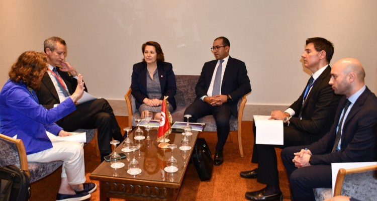 وزيرة الصناعة تبحث مع مسؤولين عن شركة ايطالية سبل تعزيز التعاون في الطاقات المتجددة