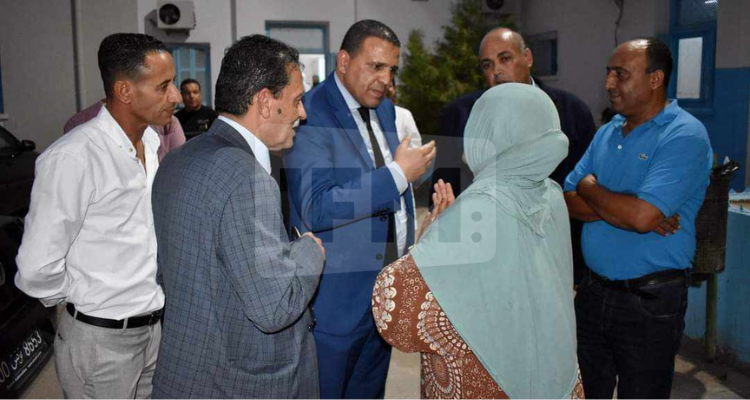 والي سيدي بوزيد الجديد يؤدي زيارة غير معلنة  إلى المستشفى الجهوي