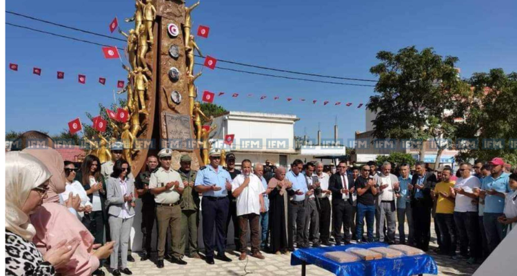 بنزرت: تدشين ساحة الشهداء بمنطقة بازينة وتكريم لعائلات الشهداء