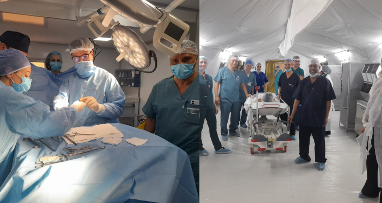 نجاح أولى العمليات الجراحية بالمستشفى الميداني ببئر علي بن خليفة