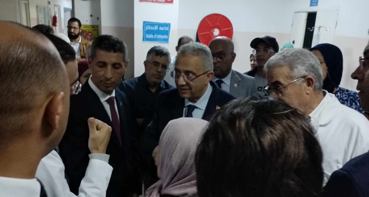 بنزرت : زيارة غير معلنة لوزير الصحة الى مستشفي الحبيب بوقطفة