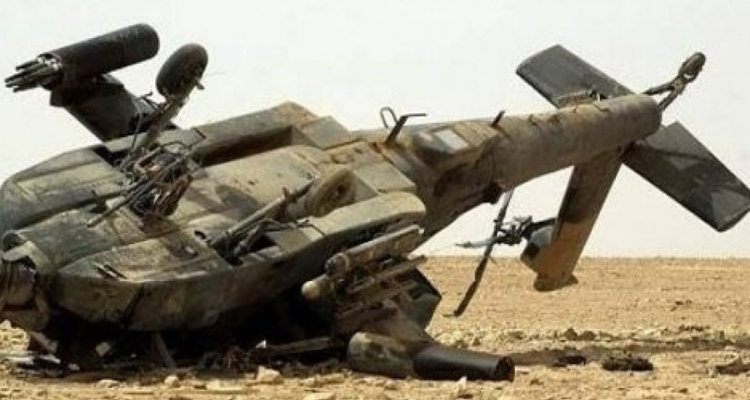 مصرع ضابطين بالجيش المصري في سقوط طائرة هليكوبتر