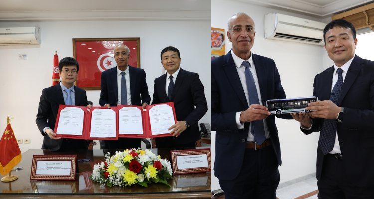 إمضاء عقد صفقة  مع مصنّع صيني لاقتناء 300 حافلة جديدة لفائدة شركة نقل تونس