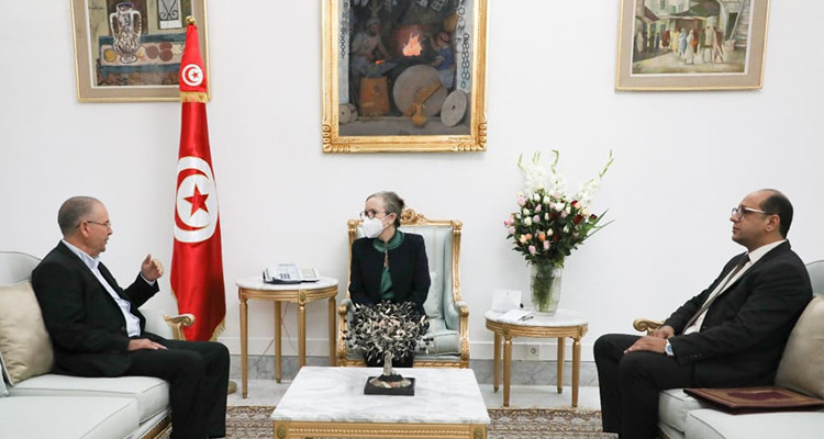 Rencontre entre Najla Bouden et Noureddine Taboubi