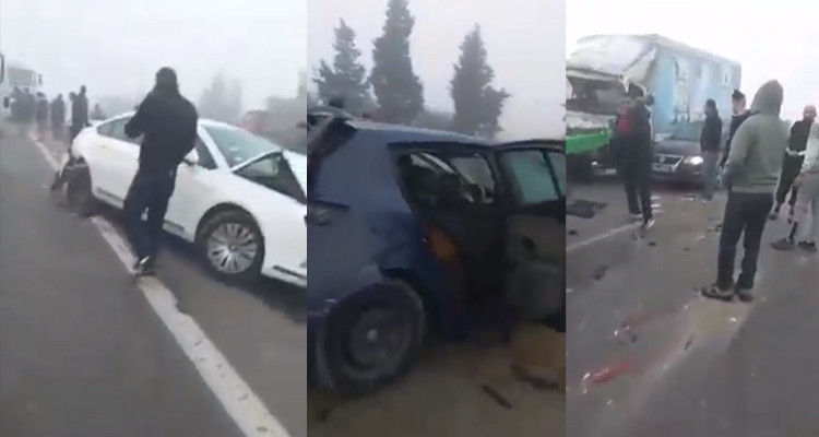 Carambolage de 30 voitures sur l’autoroute Tunis-Msaken