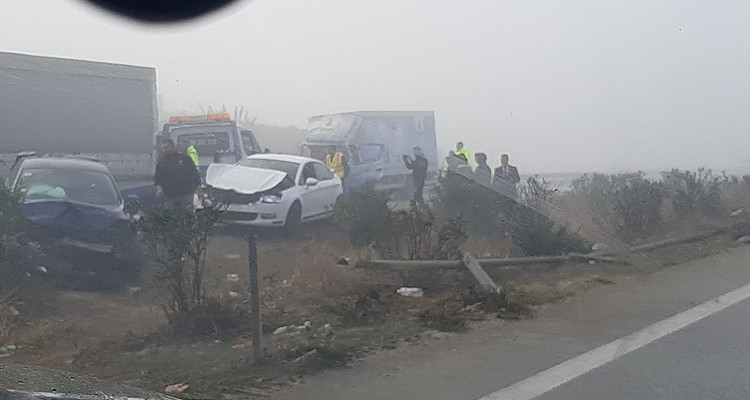 A cause du brouillard : un mort et quatre blessés