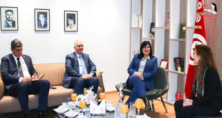 Abir Moussi reçoit Anne Gueguen