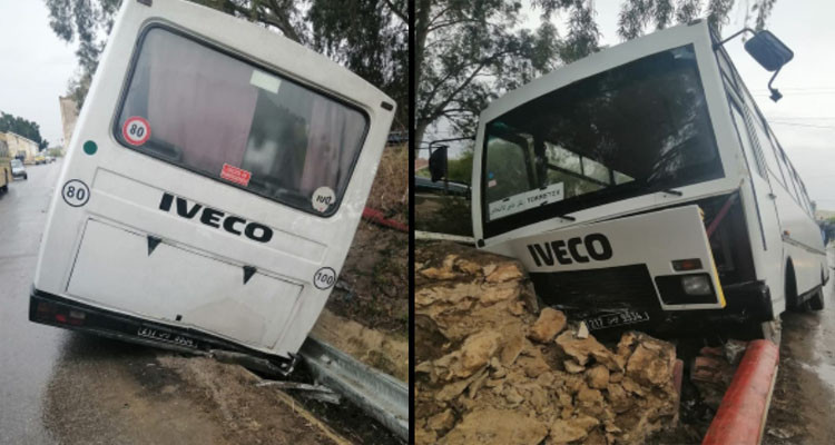 Manouba : 19 blessés dans un accident de bus