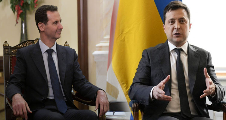 Zelensky annonce la rupture avec le régime syrien