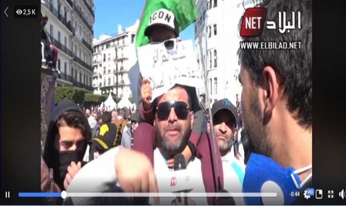 محتج جزائري لرئيس حكومته: الشعب يحب البلاد أكثر منكم والجزائر ليست سوريا (فيديو)