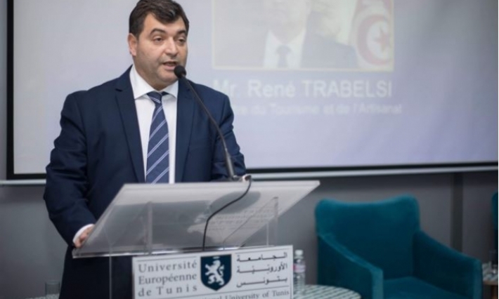 René Trabelsi invité de VATEL au campus de l'Université Européenne de Tunis.