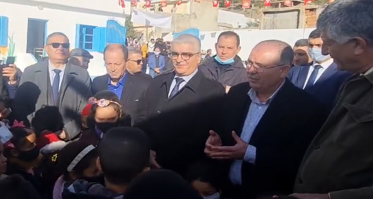 نور الدين الطبوبي يشرف على تدشين مدرسة بساقية سيدي يوسف