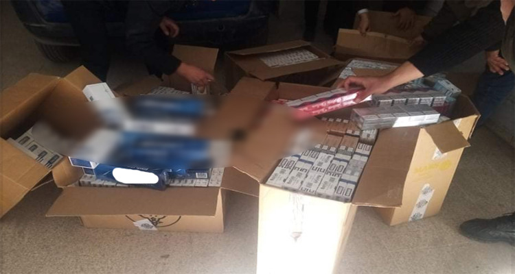 بنزرت: حجز 3410 علب سجائر بمحل سكني
