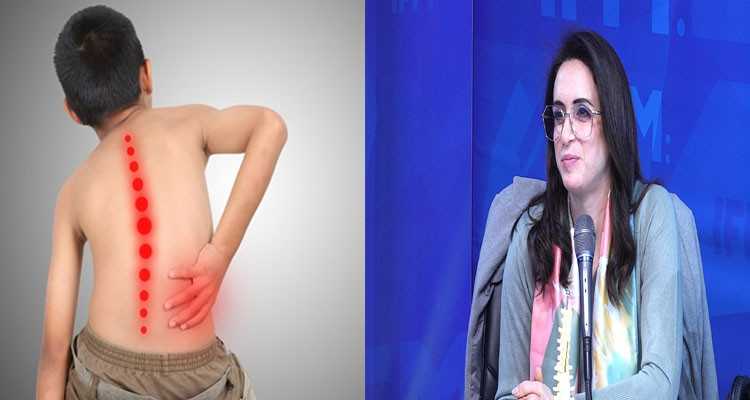 د. سارة الصغير بودن تكشف أعراض انحناء العمود الفقري لدى الأطفال وطرق علاجه