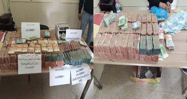 سوسة: إيقاف شخص بحوزته 66 ألف دينار ومبلغ  مالي من العملة الأجنبية