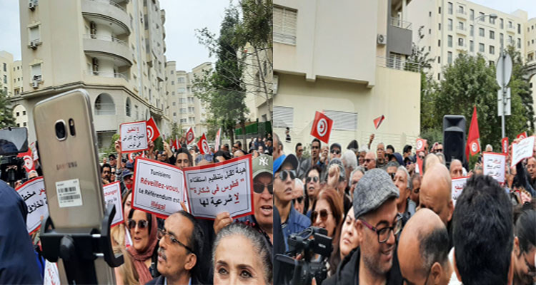 الدستوري الحر ينفذ وقفة احتجاجية أمام مقر هيئة الانتخابات