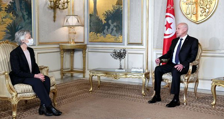 قيس سعيّد يلتقي رئيسة اللجنة الأوروبية للديمقراطية