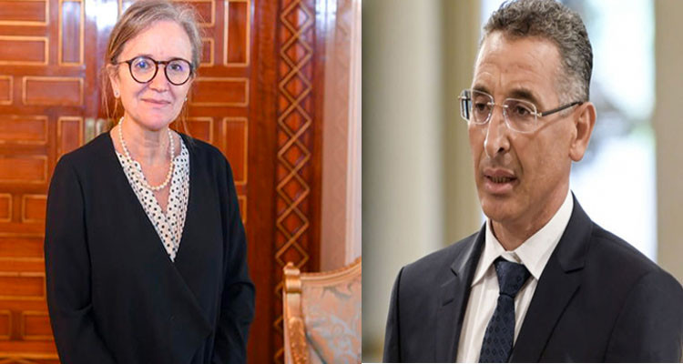 نجلاء بودن والفريق الحكومي يتقدمون بالتعازي لوزير الداخلية في وفاة زوجته
