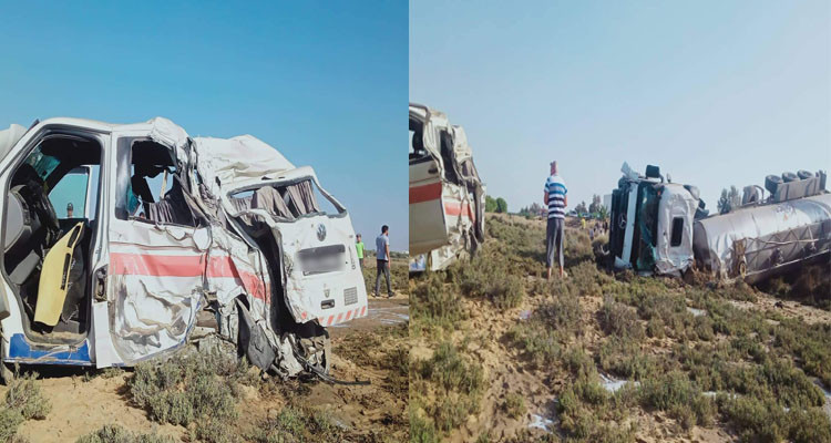 سوسة: تسجيل حالتي وفاة و8 إصابات في حادث اصطدام شاحنة بـ''لواج''