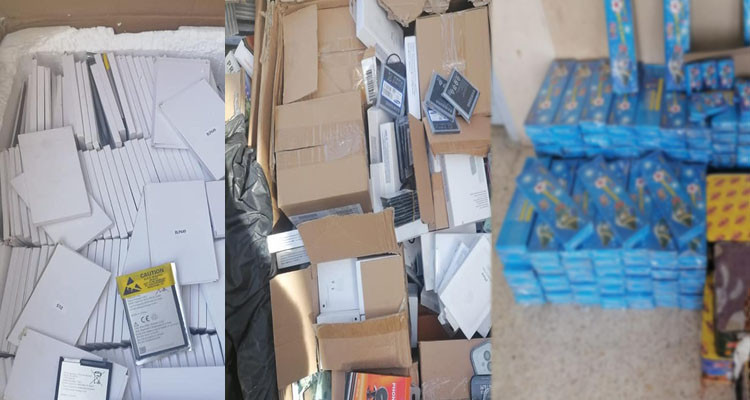 معبر رأس جدير: حجز كميات من البضائع المهربة بقيمة 327 ألف دينار