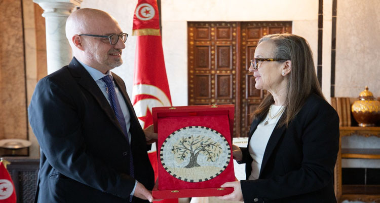 مزيد دعم العلاقات  التونسية الإيطالية محور لقاء نجلاء بودن بالسفير الإيطالي بتونس