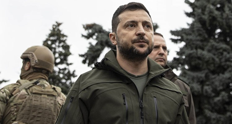 الرئيس الأوكراني يتعرض لحادث سير في كييف