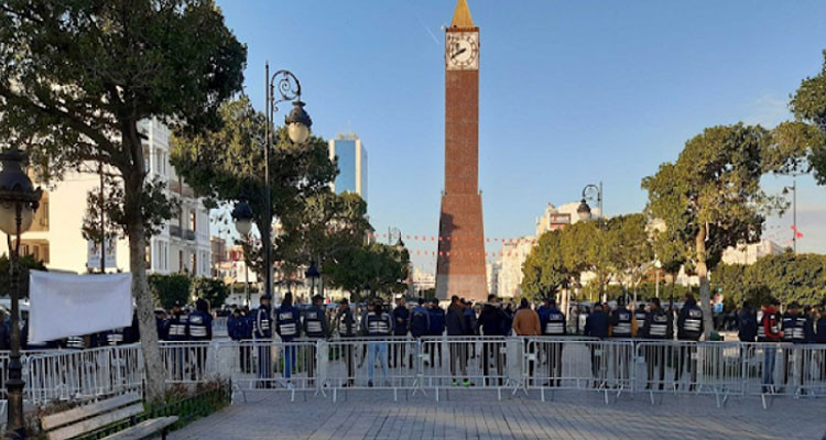 اليوم: تعزيزات أمنية هامة وسط العاصمة استعدادا لتأمين مسيرتين لأحزاب معارضة