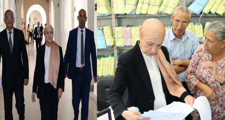 وزيرة العدل تطلع على ظروف العمل بالمحكمة الابتدائية بتونس