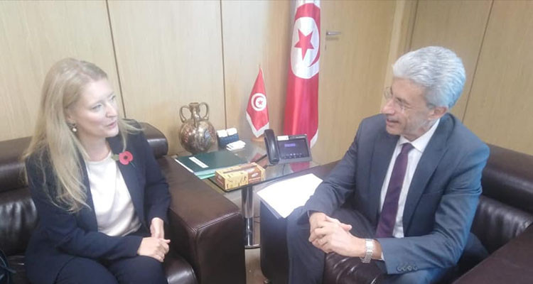 وزير الاقتصاد وسفيرة بريطانيا يتباحثان  فرص تعزيز التعاون الثنائي