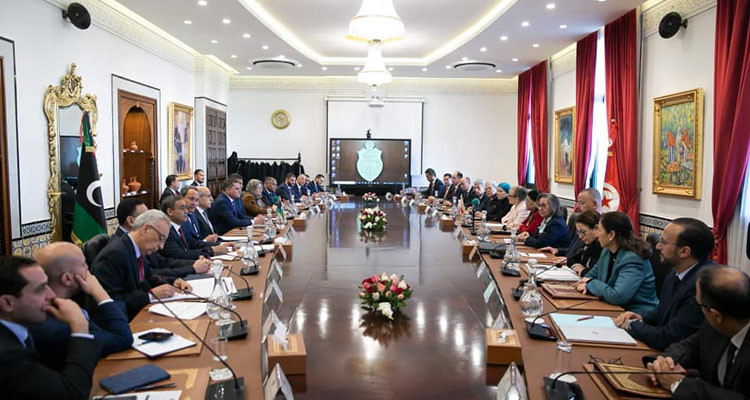 تعزيز التعاون المشترك بين تونس وليبيا محور لقاء رفيع المستوى بين وفدي البلدين