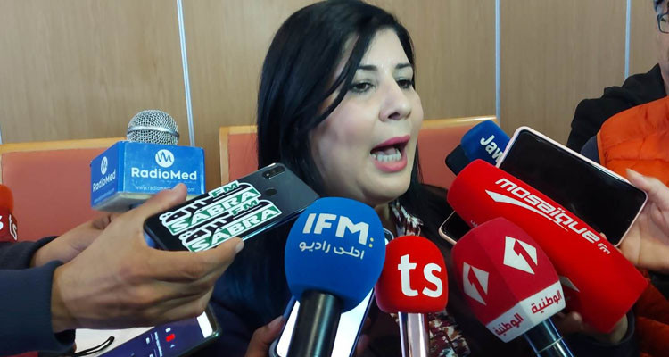 عبير موسي: ''صُدمنا من تصريحات إيمانويل ماكرون حول مساندته لقيس سعيّد''