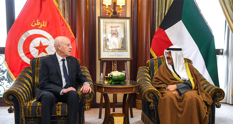 رئيس الجمهورية يلتقي ولي عهد دولة الكويت