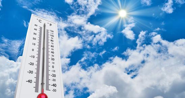 رياح قوية نسبيا مع ارتفاع تدريجي في الحرارة