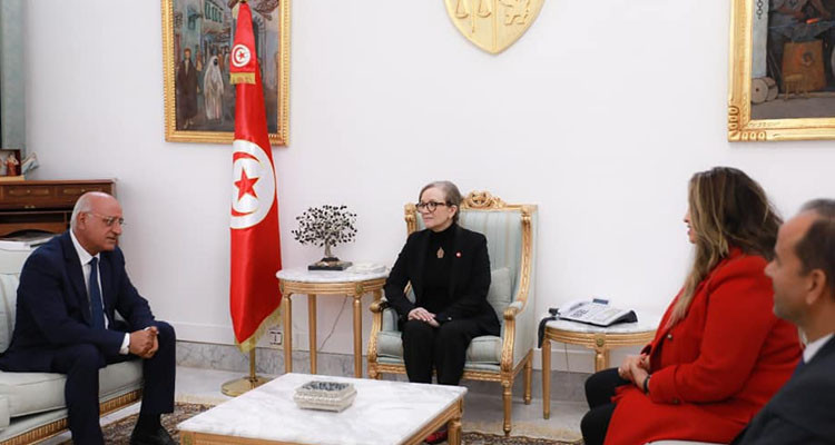 فحوى لقاء نجلاء بودن برئيس الاتحاد التونسي للفلاحة والصيد البحري