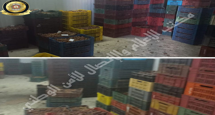صفاقس: حجز 20 طن من التمور بأحد المخازن العشوائية