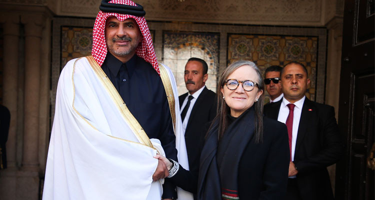 فحوى  لقاء رئيسة الحكومة برئيس مجلس الوزراء ووزير الداخلية القطري