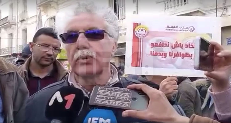 حمة الهمامي: ''كل من أراد أن يدمر اتحاد الشغل دمر هو''