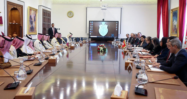 اجتماع موسّع تونسي قطري يتطرق إلى عدد من ملفات التعاون المشترك