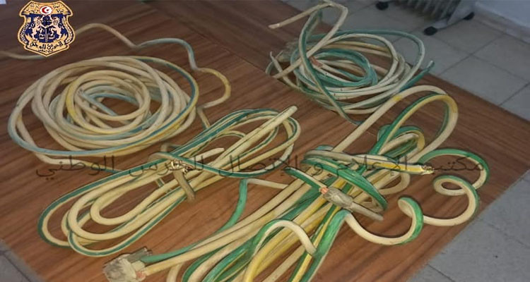 بن عروس: الإحتفاظ بشخصين من أجل سرقة الأسلاك النحاسية