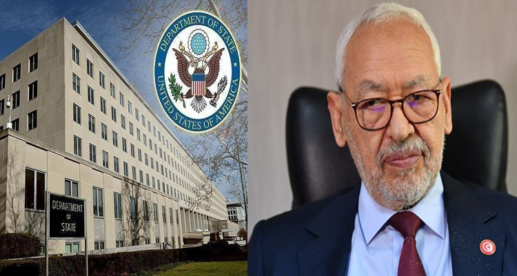 الخارجية الأمريكية: إيقاف الغنوشي وإغلاق مقر النهضة يمثل تصعيدا مقلقا من قبل الحكومة التونسية