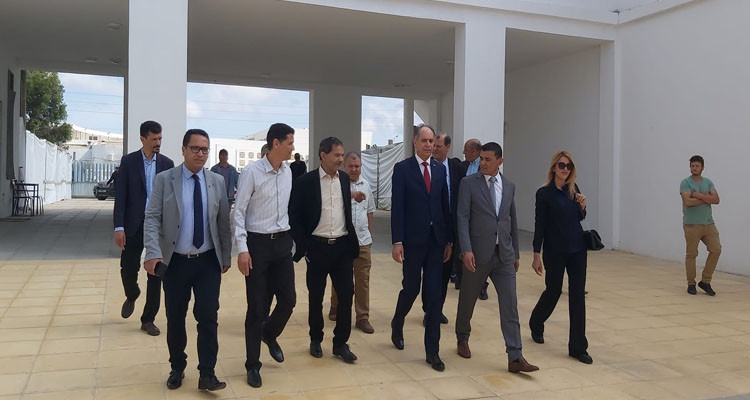 وزير التعليم العالي يطلع على سير تقدم اشغال مشروع المدرسة الوطنية للمهندسين ببنزرت