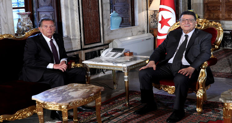 رئيس البرلمان يؤكد لسفير فلسطين موقف تونس الثابت من القضية الفلسطينية