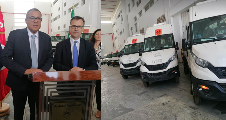 وزارة التربية تتسلم 95 شاحنة من إيطاليا لنقل التلاميذ إلى المدارس في شكل قرض تفاضلي