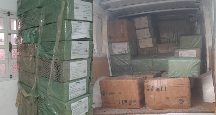 الإدارة الفرعية للطرقات السيارة بالجنوب: حجز بضاعة متأتية من جنحة التهريب